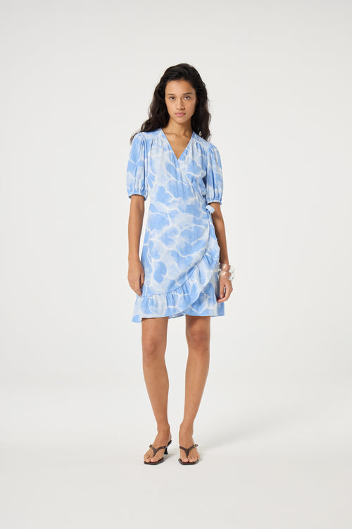 Ariel Dress | Light Blue/Crispy White