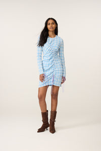 Levi Dress | Riad Blue/Cosy White