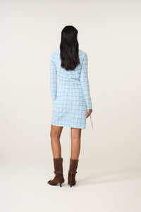 Levi Dress | Riad Blue/Cosy White