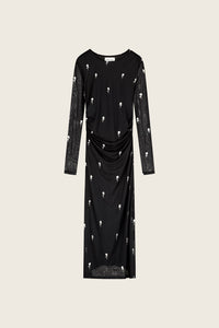 Ashley Dress | Black/Cosy White