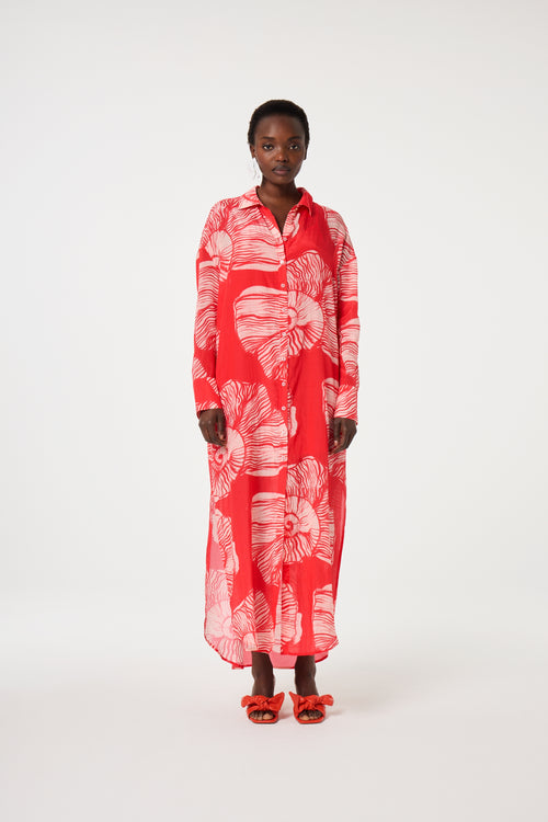 Denis Dress | Warm White/Tropical