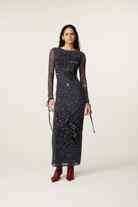 Cardea Dress | Cosy White/Black