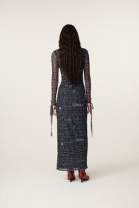 Cardea Dress | Cosy White/Black