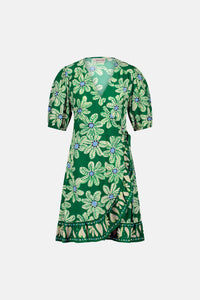 Ariel Dress | Green Glow/Pool Blue