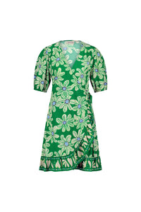 Ariel Dress | Green Glow/Pool Blue