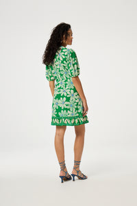 Ariel Dress | Green Glow/Pool Blue