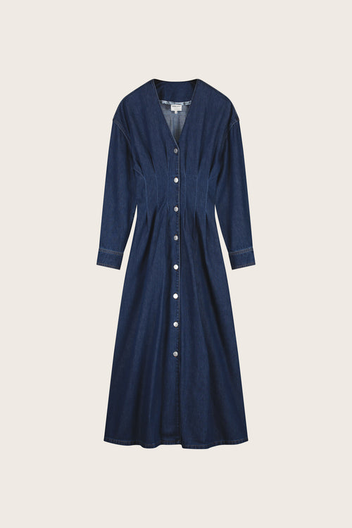Faith Denim Dress | Rinse Indigo