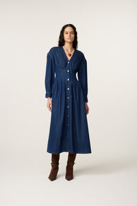 Faith Denim Dress | Rinse Indigo