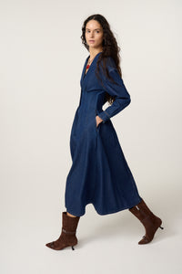 Faith Denim Dress | Rinse Indigo
