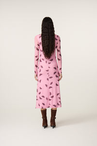 Lilea Dress | Pink Rose/Brown