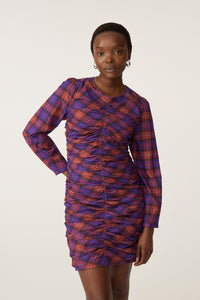 Leyla Dress | Deep Purple/Orange