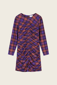 Leyla Dress | Deep Purple/Orange