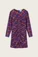 Leyla Dress | Deep Purple/Orange
