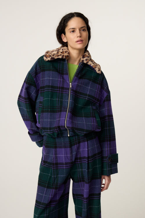 Jael Jacket | Purple/Green