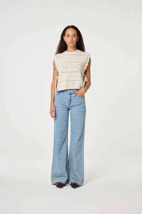 Thea Wide Leg Jeans | Light Blue