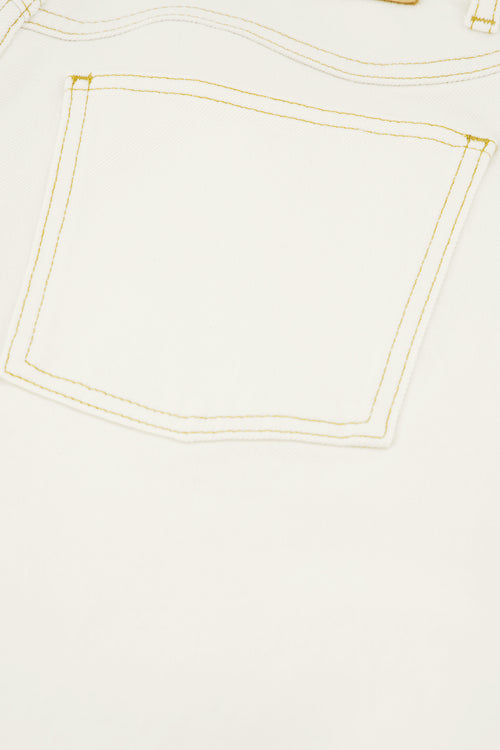 Betty Barrel Jeans | Cream White