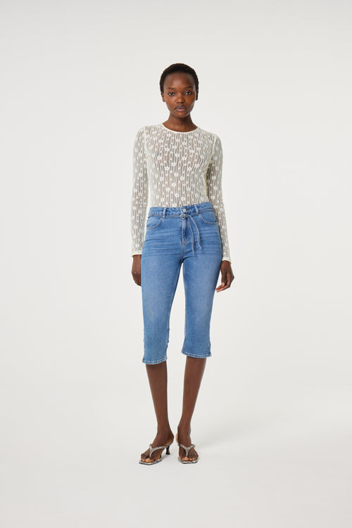 Carmen Capri Jeans | Mid Blue
