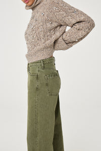 Zoe Boyfriend Jeans | Martini Olive