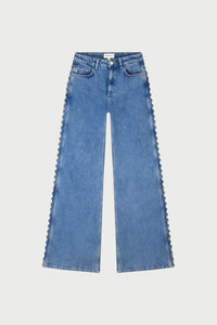 Thea Wide Leg Jeans | Mid Blue