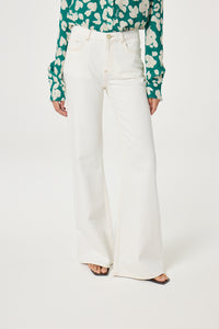 Vic Bootcut Jeans | Cream White