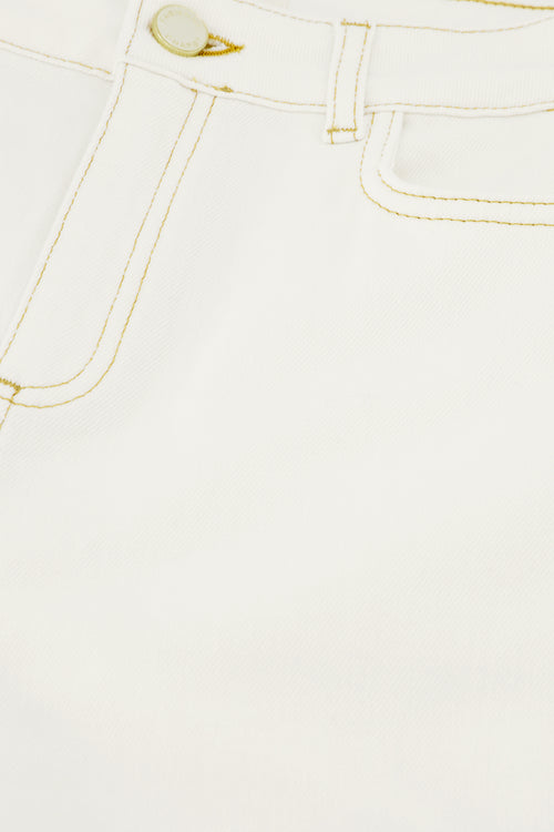 Vic Bootcut Jeans | Cream White