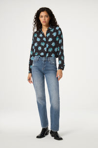 Marie Straight Low-rise Jeans | Authentic Wash