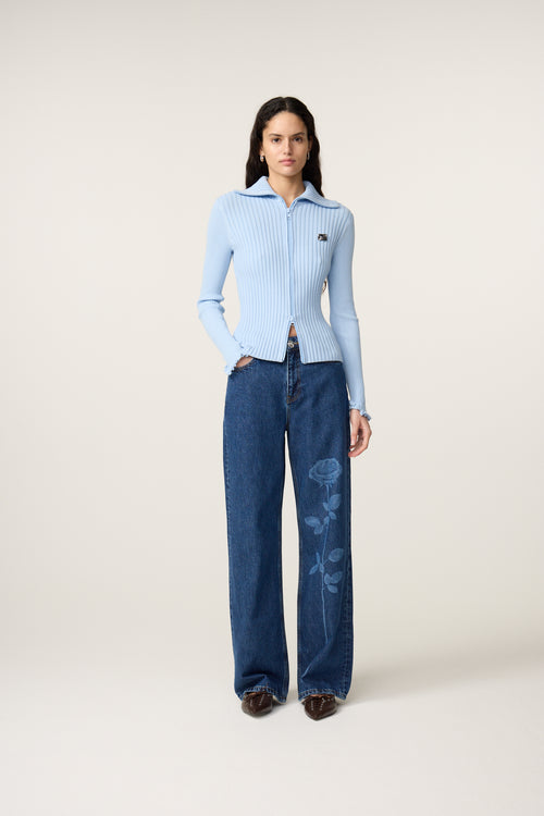 Zoe Boyfriend Jeans | Laser Rose