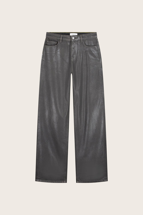 Zoe Boyfriend Jeans | Waxed Brown