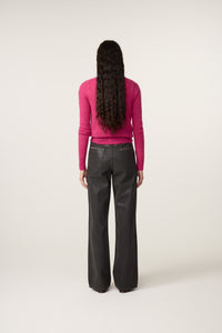 Zoe Boyfriend Jeans | Waxed Brown