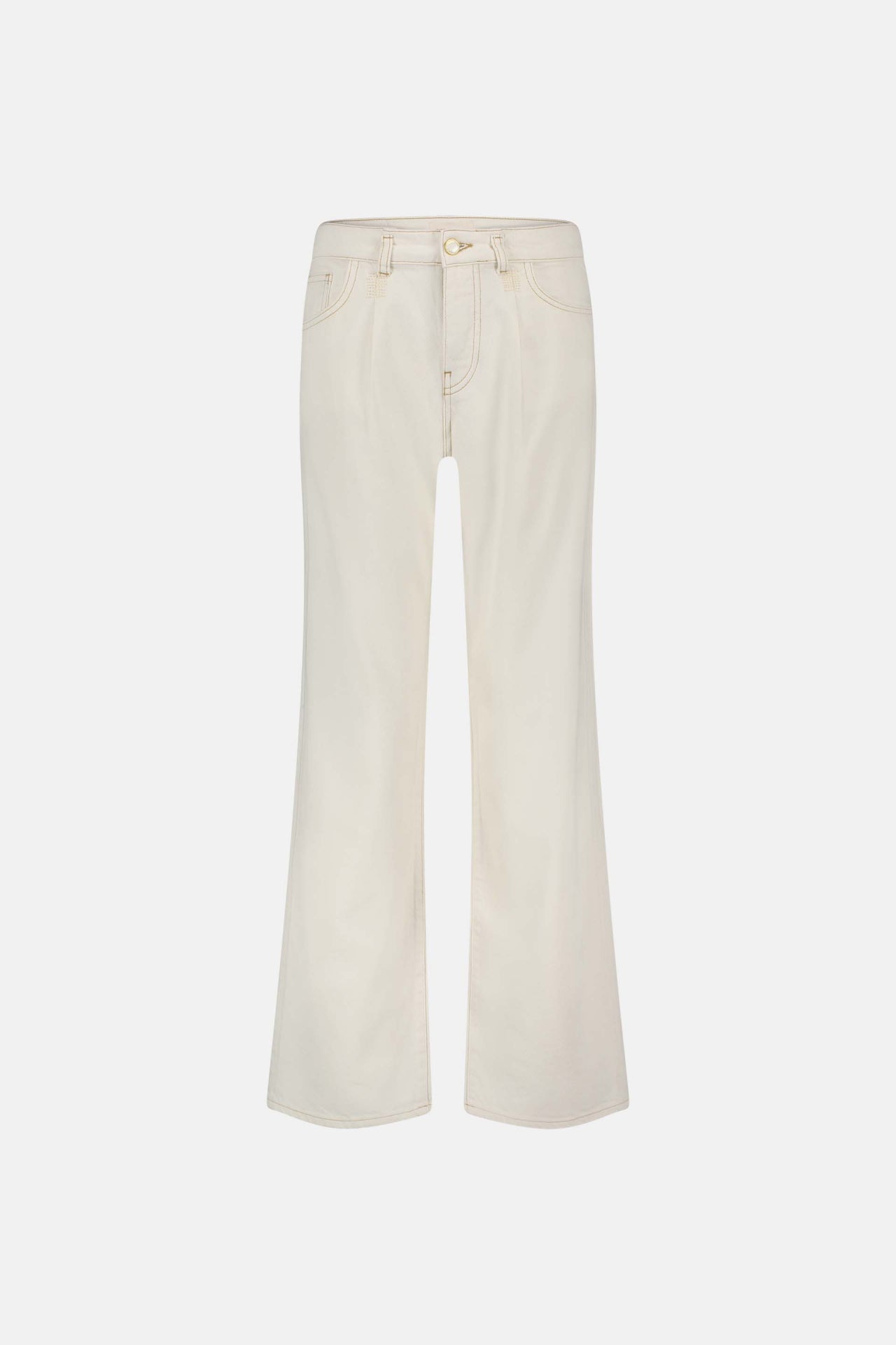 Lucy Wide Leg Jeans | Warm White
