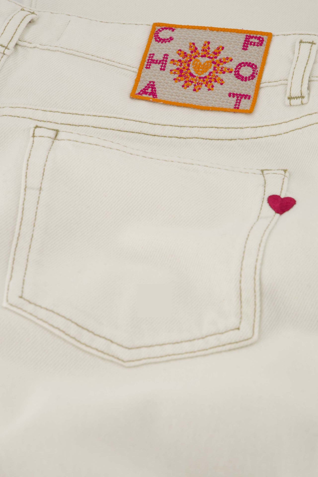 Lucy Wide Leg Jeans | Warm White