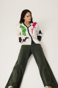 Zoe Boyfriend Jeans | Scarab Green
