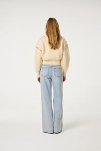Alex Wide Leg Jeans | Faded Light Blue