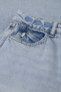 Alex Wide Leg Jeans | Faded Light Blue