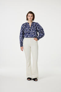 Eva Flare Jeans | Cream White