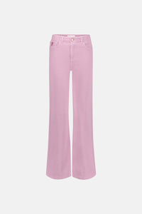 Hayley Wide Leg Cropped Jeans | Pink Glow