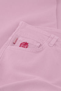 Hayley Wide Leg Cropped Jeans | Pink Glow