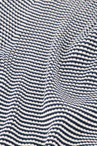 Anouk Short Sleeve Pullover | Cosy White/Blue