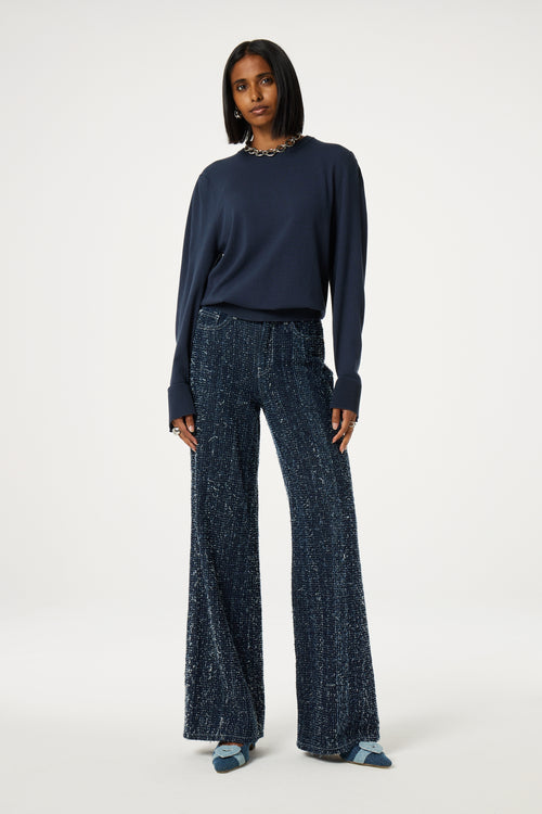 Molly Button Pullover | Nordic Navy