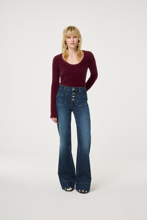 Kate Top | Deep Burgundy