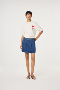 Jiska Short Sleeve Pullover | Cosy White
