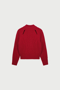 Anais Pullover | Disco Red