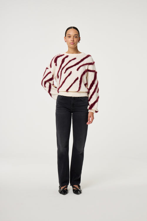 Zebra Pullover | Cosy White