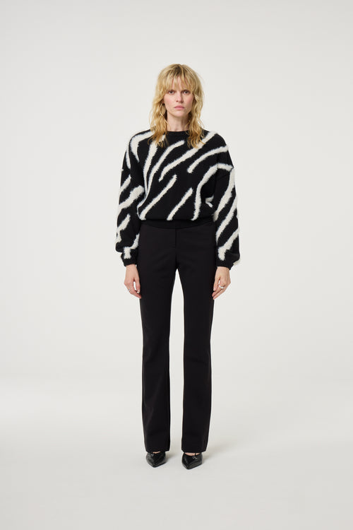 Zebra Pullover | Black
