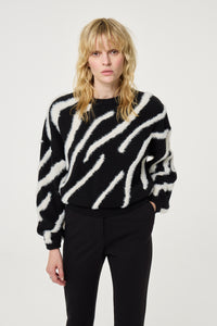 Zebra Pullover | Black