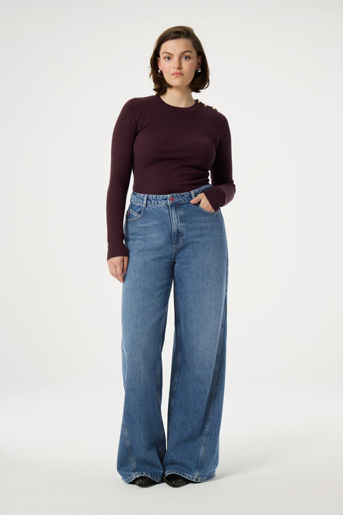 Lillian Slim Pullover | Chestnut