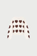 Heart Pullover | Cosy White/Mocha Brown