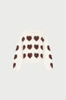 Heart Pullover | Cosy White/Mocha Brown