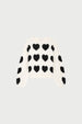 Heart Pullover | Cosy White/Black Ink