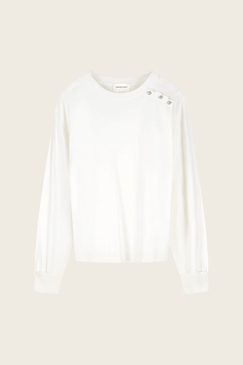 Molly Cuff Pullover | Cosy White